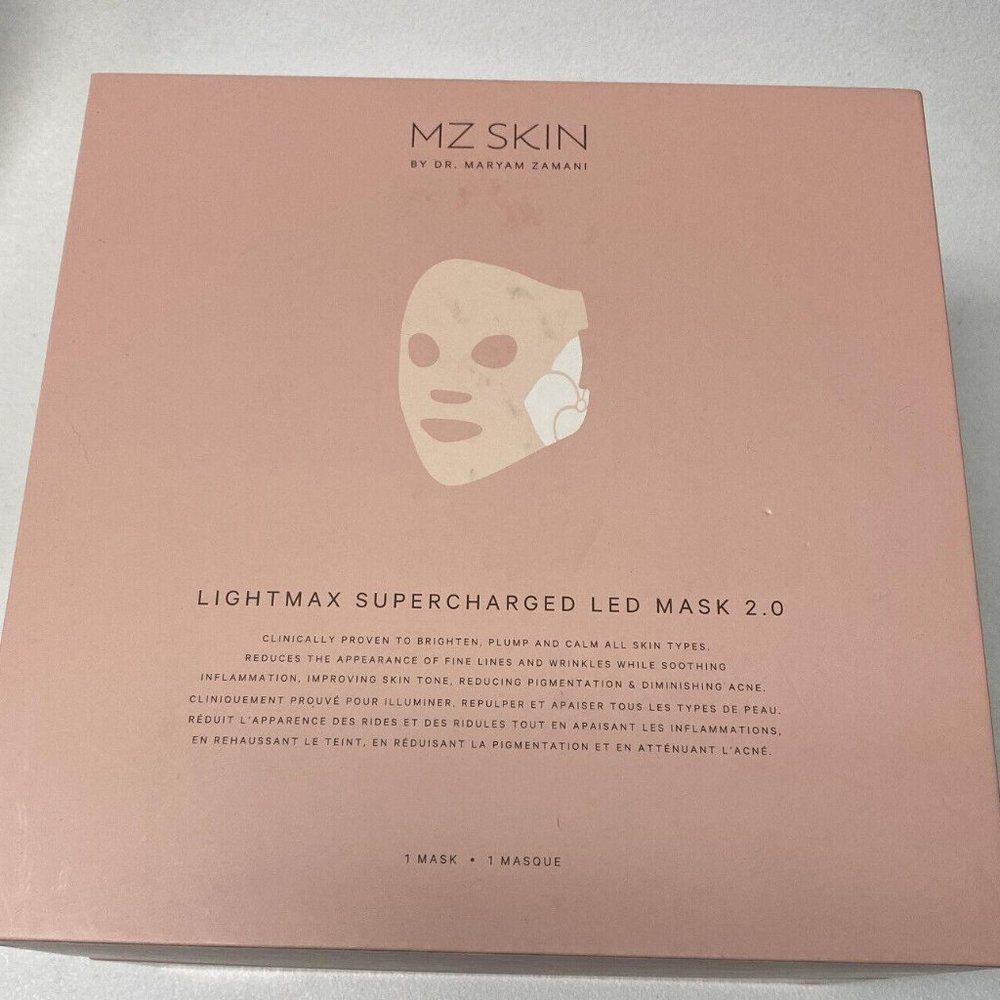 MZ Skin Lightmax Supercharged LED Mask 2.0 New Open Box $818 MSRP